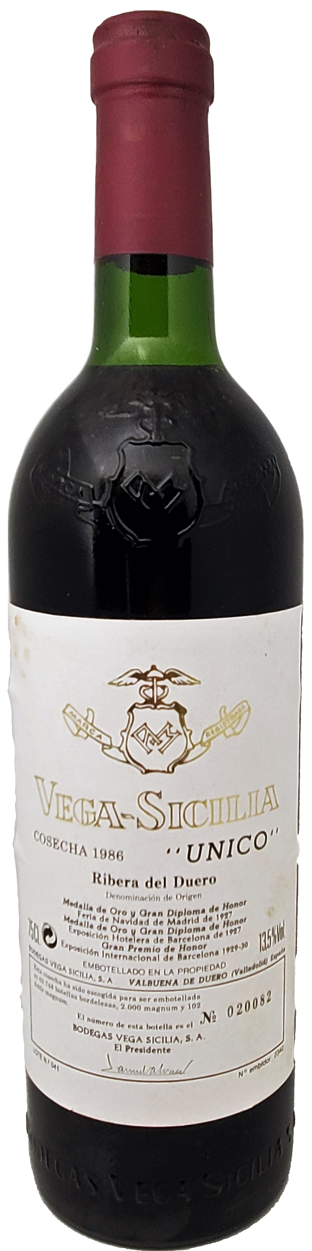 Vega-Sicilia "Unico" 1986