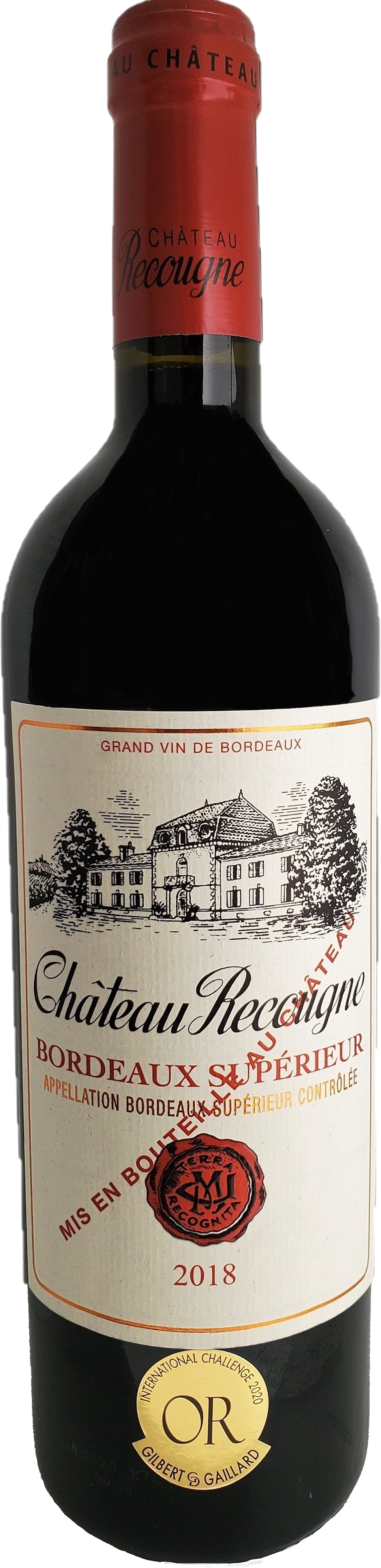 Château Recougne Rouge Bordeaux Supérieur 2018